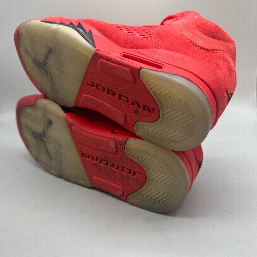 Nike Air Jordan 5 Retro "Red Suede" 440888-602 GS Size 6.5Y Basketball Shoes - Picture 5 of 7